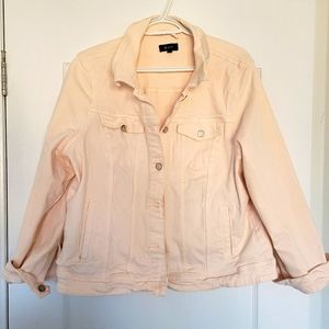 Reitmans Soft pink jean jacket